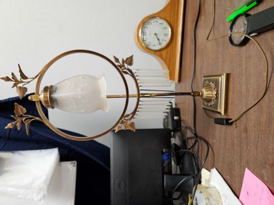 Picture of Antique brass lamp